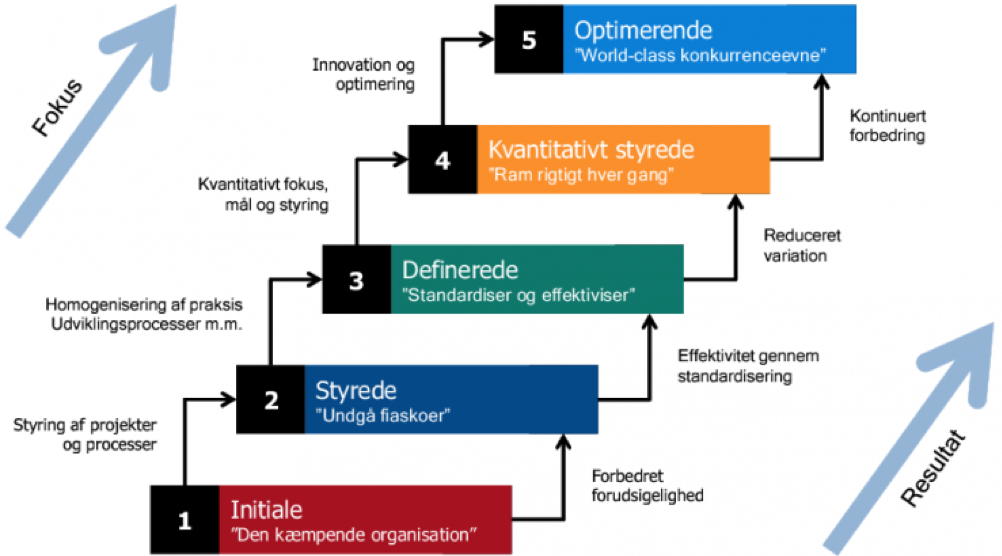 CMMI's 5 modenhedstrin